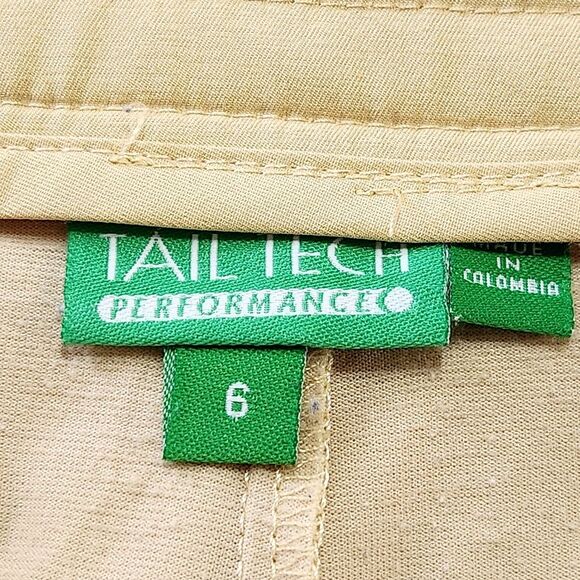 Tail Tech Performance Skort Skirt Yellow Women's Size 6 Stretch Golf Tennis - Picture 7 of 11